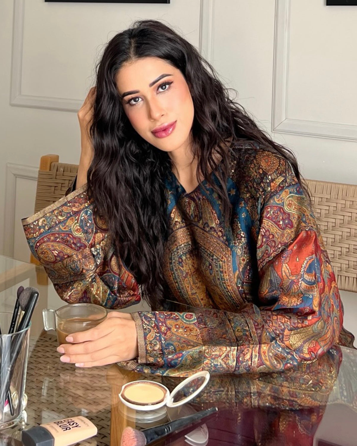 Mughal Court Silk Top