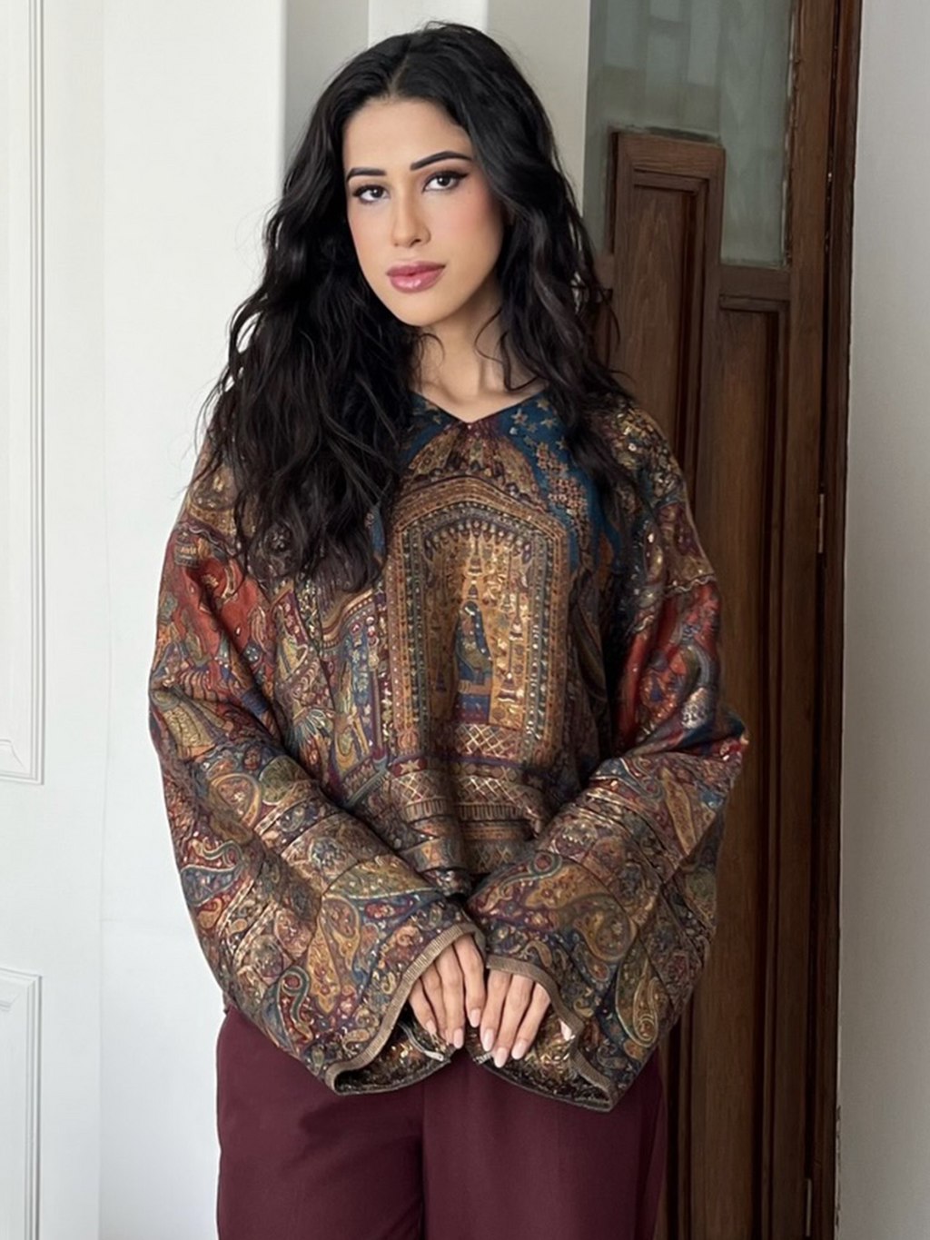 Mughal Court Silk Top