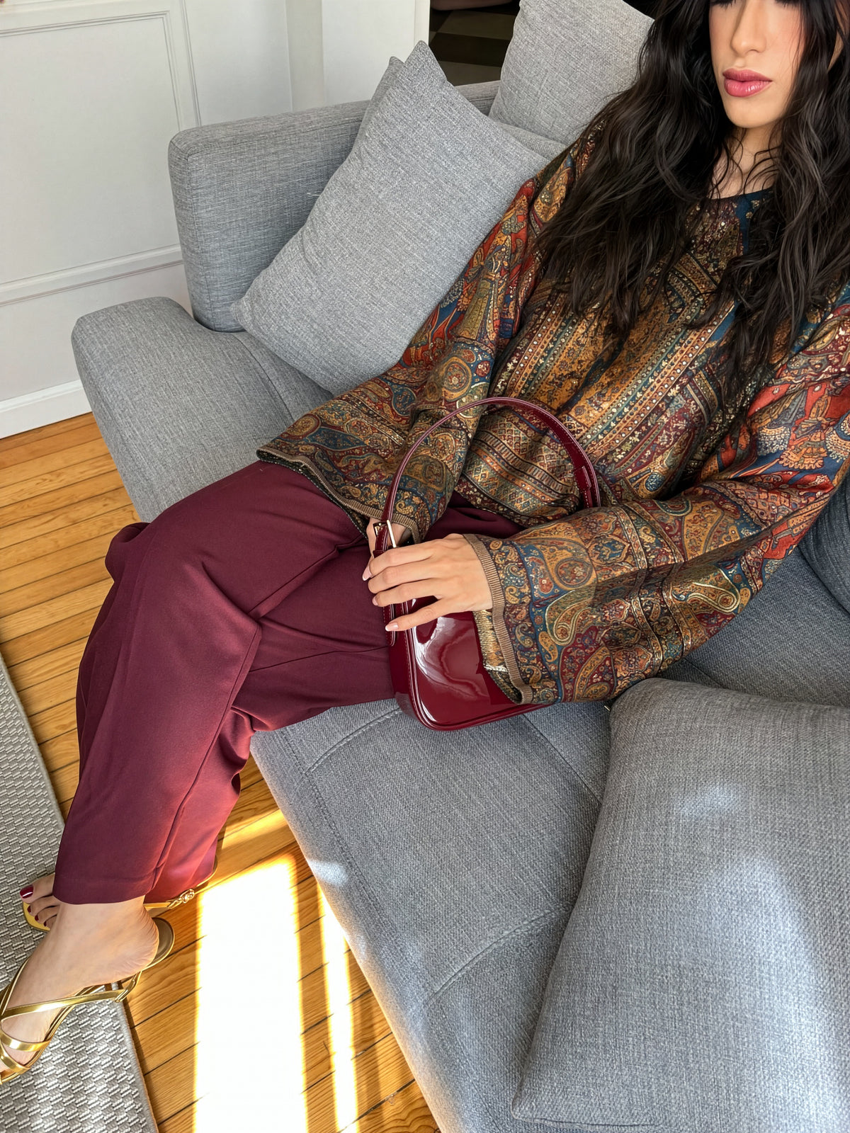 Mughal Court Silk Top